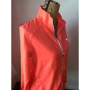 Champion Elite Jacket Lightweight Light Women Size SMALL Orange